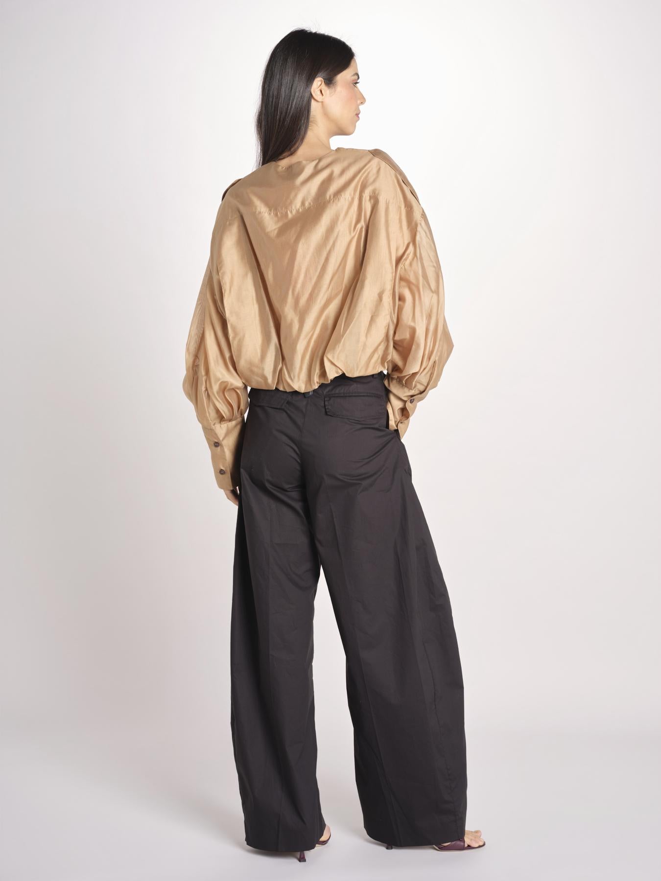 camicia in mussola con manica a sbuffo DIANA 4007 T0161 NUDE T0045 the latest 