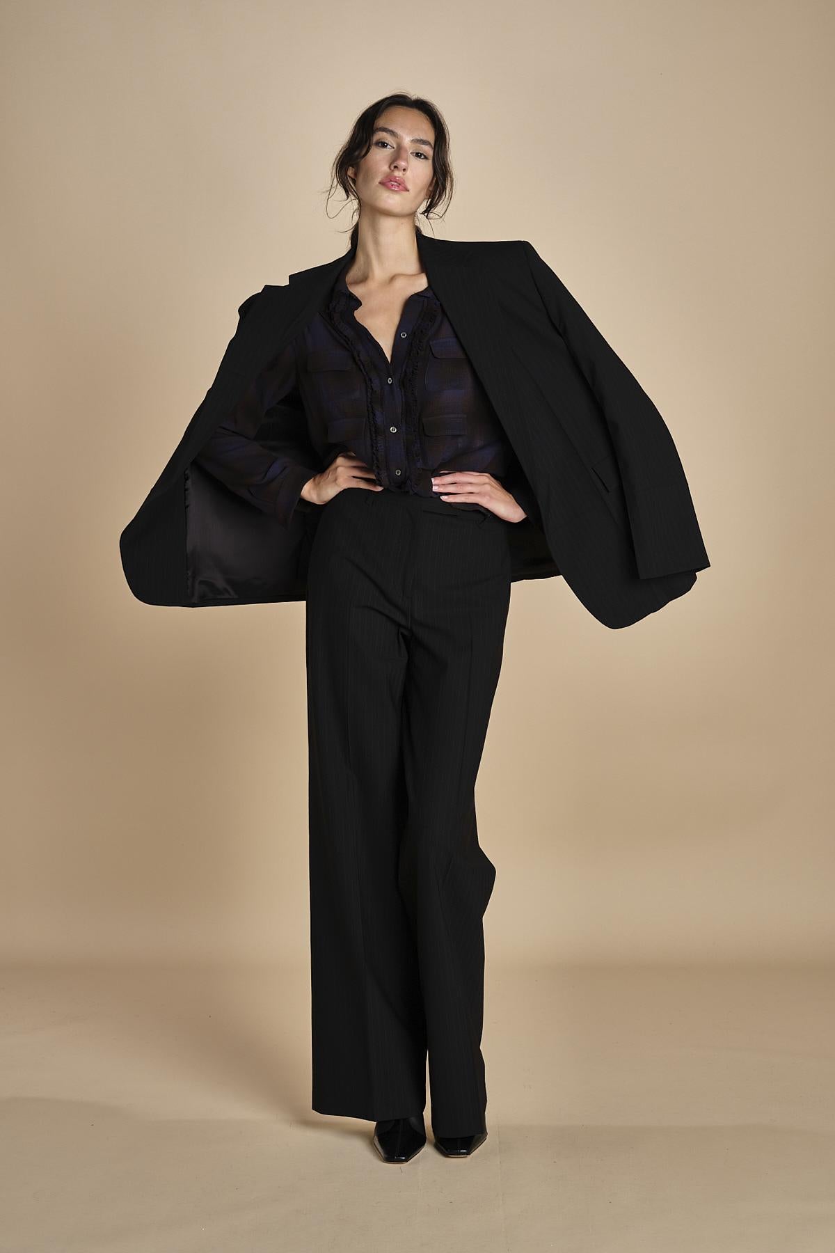 camicia a quadri con taschine G0513081 Q291 n21 