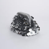 Clutch OIA piccola con paillettes OIA BAG SILVER boheme couture 