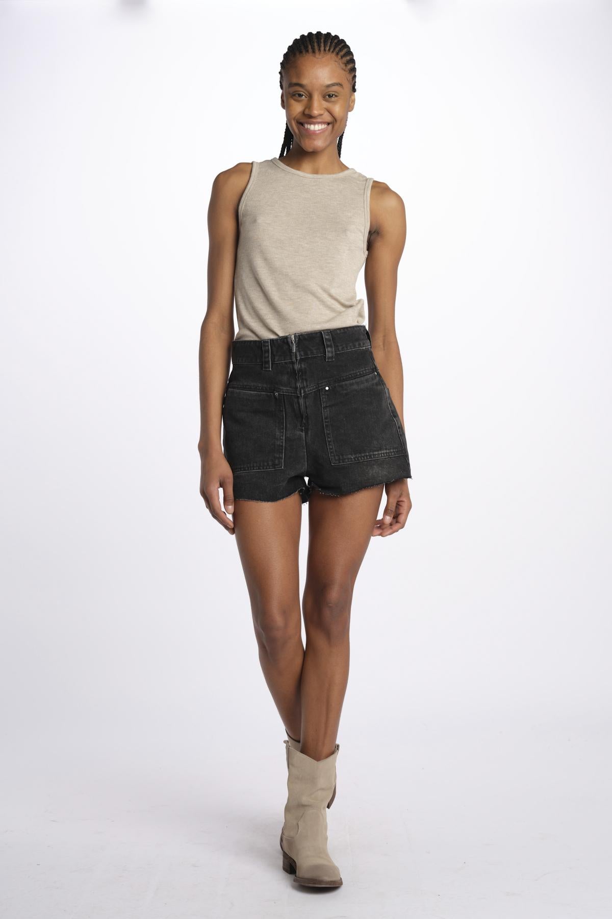 Shorts denim COCDAVID ECRU ba&sh 