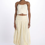 Top spallina+ paillettes CHERIZE TOP ANTIQUEWHITE scarlett poppies 