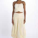 Top spallina+ paillettes CHERIZE TOP ANTIQUEWHITE scarlett poppies 