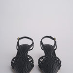 Sabot NEXUS 50 HEEL intrecciato tacco 5 F839CFC BLACK studio AMELIA 