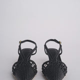 Sabot NEXUS 50 HEEL intrecciato tacco 5 F839CFC BLACK studio AMELIA 