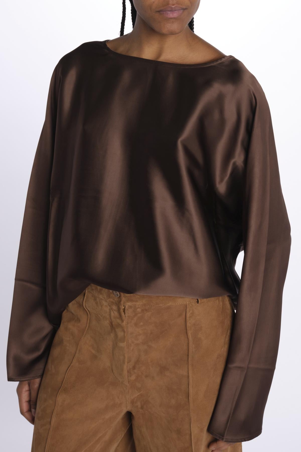 Camicia CANDY raso 5453187 TOFFEE herskind 