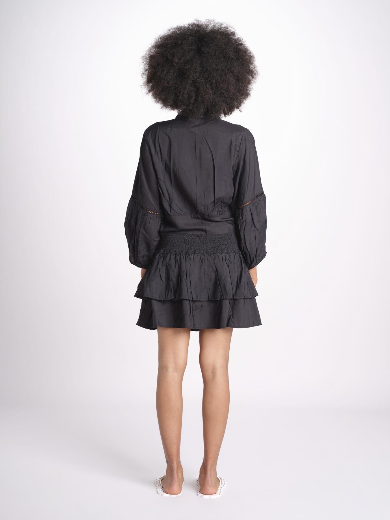 camicia con nodo MARIABL NOIR laraethnics 
