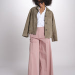 pantalone largo con nervature ORIANA 540 54165 quelledue 