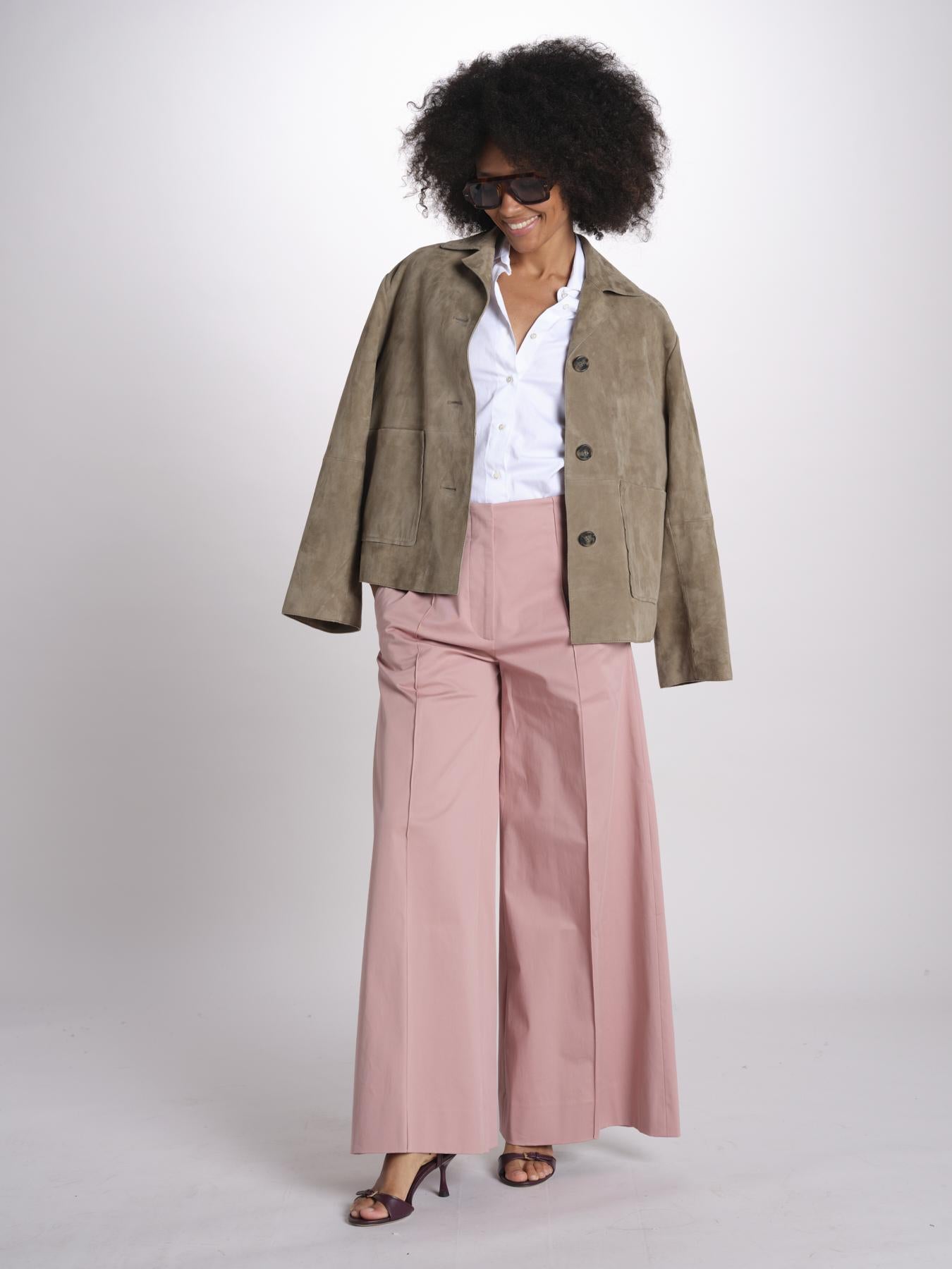 pantalone largo con nervature ORIANA 540 54165 quelledue 