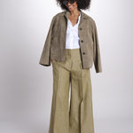 pantalone largo con nervature ORIANA 540 50352 quelledue 