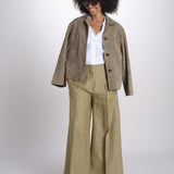 pantalone largo con nervature ORIANA 540 50352 quelledue 