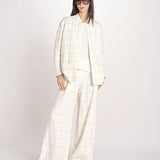 blazer a quadri U3248 IVORY dusan 