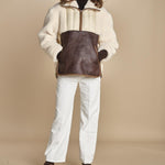 piumino parka in ecopelliccia COLEMAN BEIGE mes demoiselles 