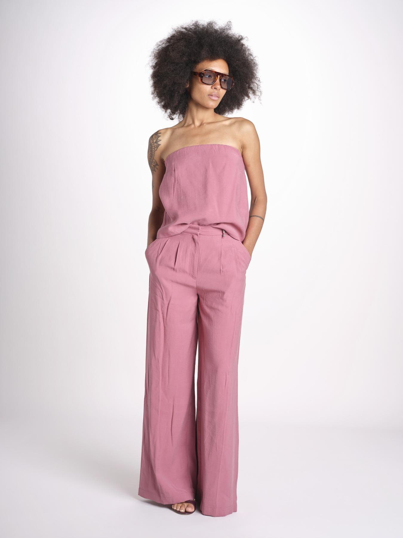 top in lino con elastico DEBORA ROSE ba&sh 