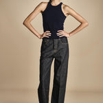 denim cropped ZELDA OPENBLACK true avenue 