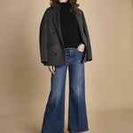 denim a zampa con bottoni THE TOMCAT ROLLER SKIMP 10115-259_A PFI (PERFECLY IMPERFETC) mother 