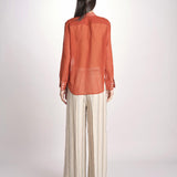 Pantalone in lino rigato KARLY M29DOKARLY_T2301 R708 BEIGE massimo alba 