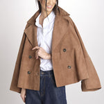 caban doppiopetto foderata in pelle scamosciata SOSPIRO 2615441011600 001 weekend maxmara 