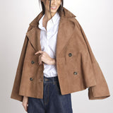 caban doppiopetto foderata in pelle scamosciata SOSPIRO 2615441011600 001 weekend maxmara 