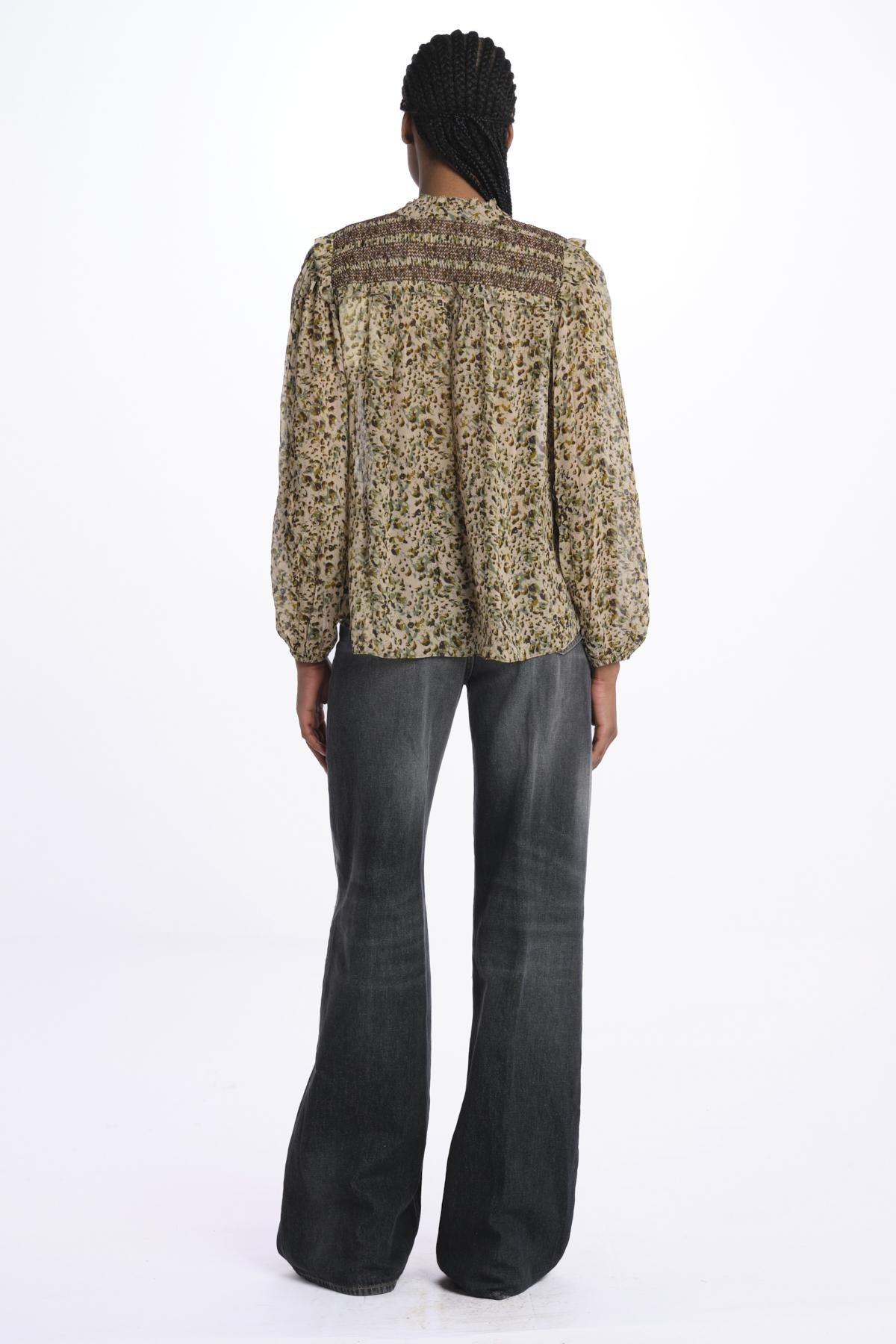 CAPUCINE blusa punto smoke CAPUCINE ECRU ba&sh 