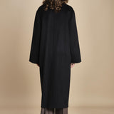 cappotto doppiopetto CLARA IO1111105 MC2163 PINSTRIPE ivy oak 
