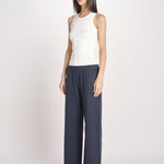 pantalone diritto con elastico in vita PENSIL ESSELING NAVYBLUE true avenue 