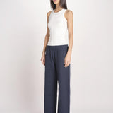 pantalone diritto con elastico in vita PENSIL ESSELING NAVYBLUE true avenue 