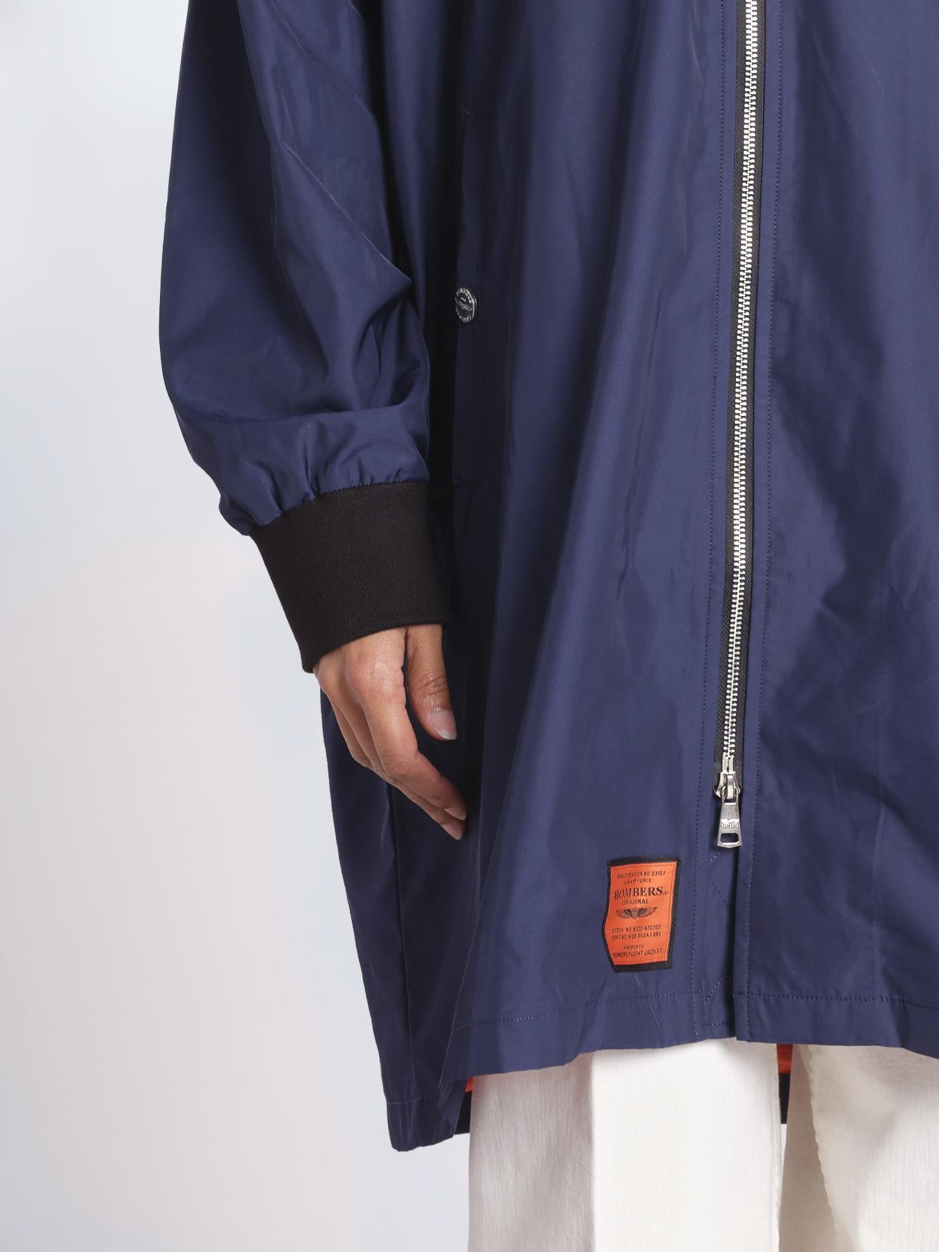bomber lungo senza elastico BMMA205B6 NAV bombers original 