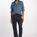 Denim LINDY combo stretto cropped LINDY NAVY true avenue 