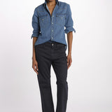 Denim LINDY combo stretto cropped LINDY NAVY true avenue 
