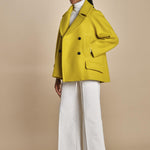 peacot doppiopetto A LINE PEA JACKET A19FV02 NS77 YELLOW martin grant 