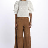 Camicia OFF-WHITE ricamo fiorellini 338614 OFFWHITE farm rio 