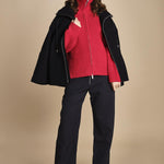 maglia a coste con la zip SANDOS CRIMSON studio nicholson 