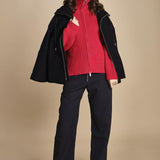 maglia a coste con la zip SANDOS CRIMSON studio nicholson 