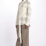 Camicia Jacqard galles ROB SHIRT WHITELACE jejia 