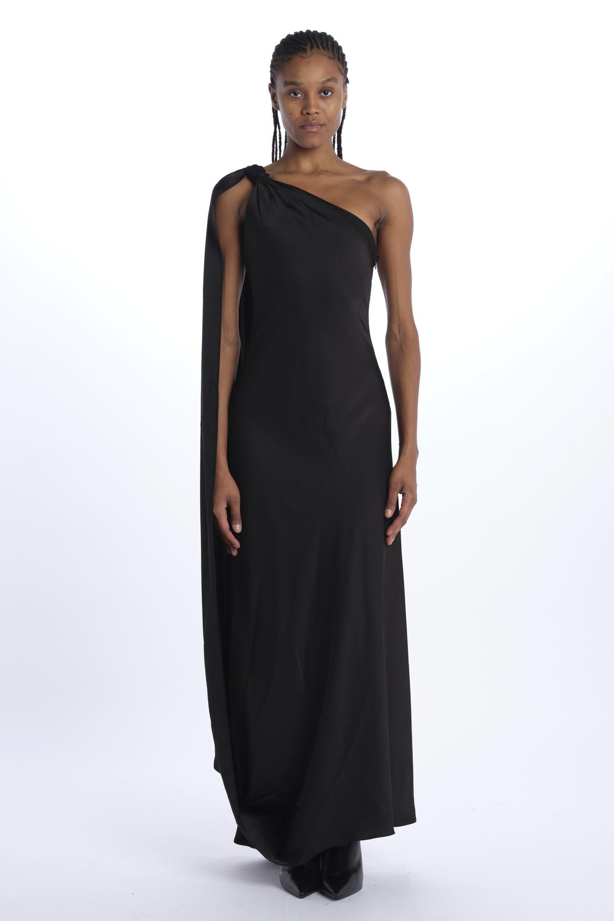  AGU GOWN 10112281 BLACK halston 