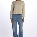 T-shirt felpa m/l WSW02 FEATHER GREY merz b 