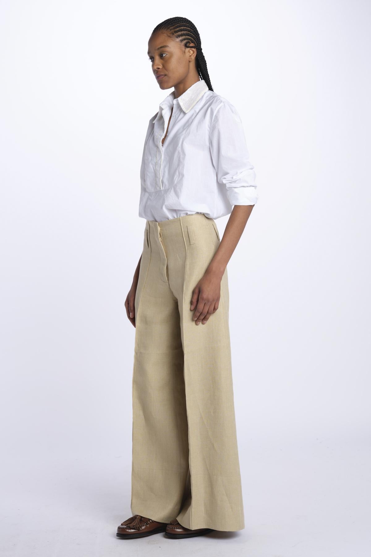 Pantalone ORIANA cropped nervature ORIANA540503 40 quelledue 