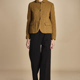 pantalone con elastico in punto milano PENSIL BLACK true avenue 