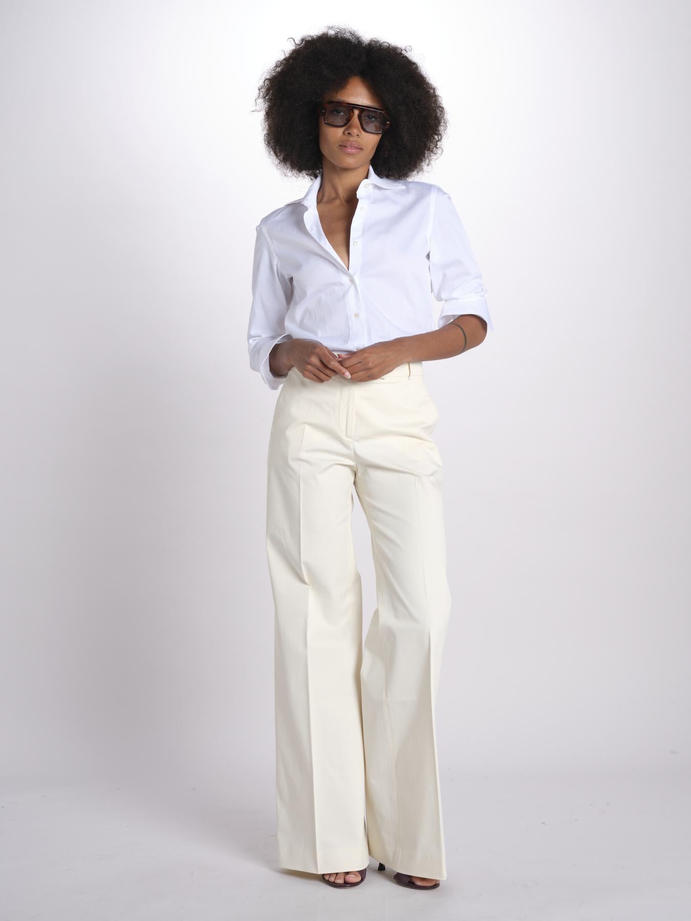 pantalone dritto in cotone MELODY 684 5410 quelledue 