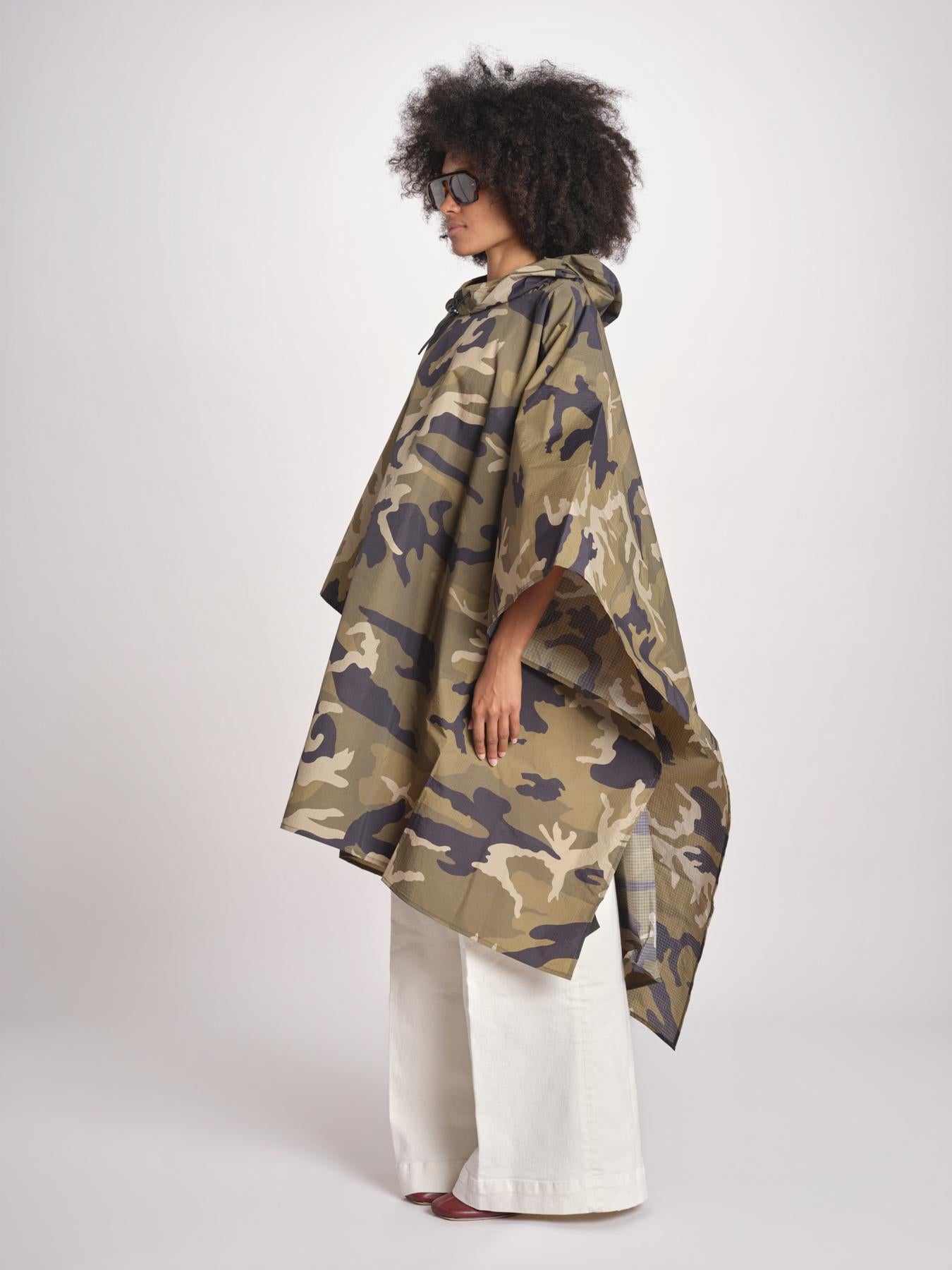 poncho in nylon SS266117 408 WOODLAND CAMO 65 alpha 