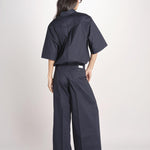 pantalone in cotone con pines PETRA PE99 NAVY nine in the morning 