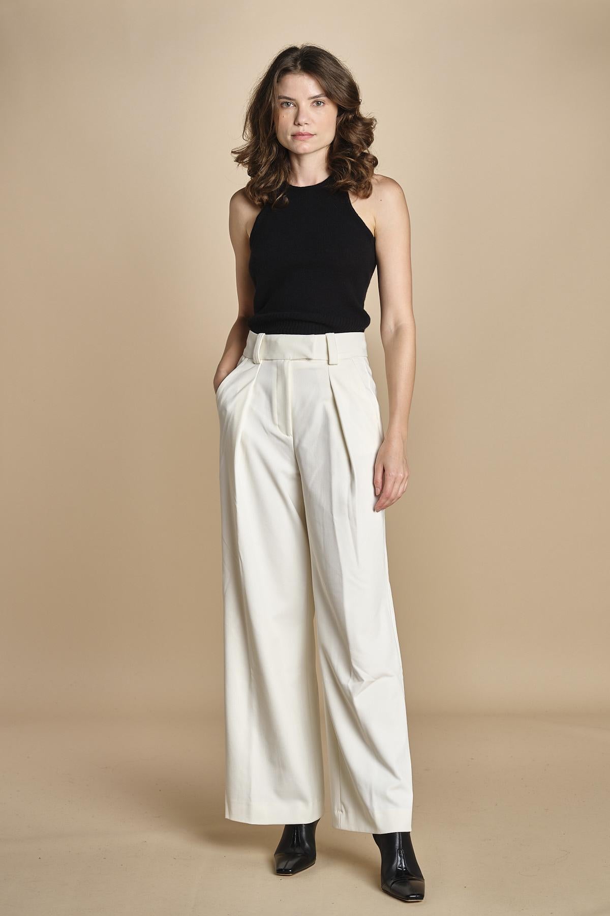 pantalone smoking PEONY ROSE IO1100X5121 WH011 ivy oak 