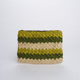 PERLA pochette a righe PERLA VERDE camalya 