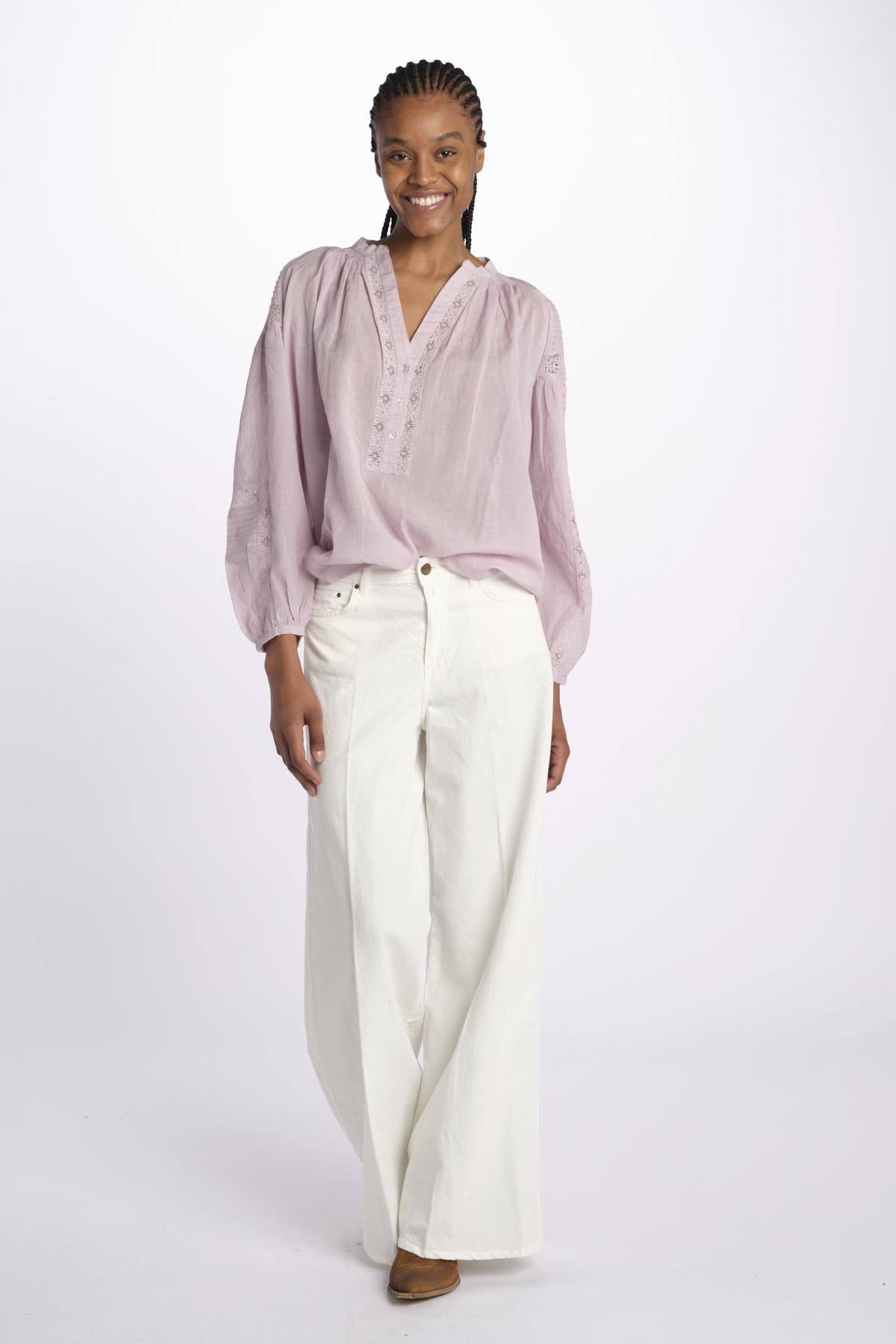 Camicia polo pizzo nervature NIPOA PARME452 vanessa bruno 