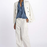 GEMMA camicia con rouches M27D0GEMMAT0278 U562 massimo alba 