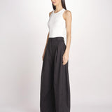 pantalone over con pinces BILLIE 3111 T0160 BLACK T0002 the latest 
