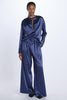 2-pleat satin trousers