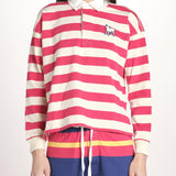 polo a righe maniche lunghe 8475-2020 THE BOXY MATCH GOR TANGO RED.CREAM mother 
