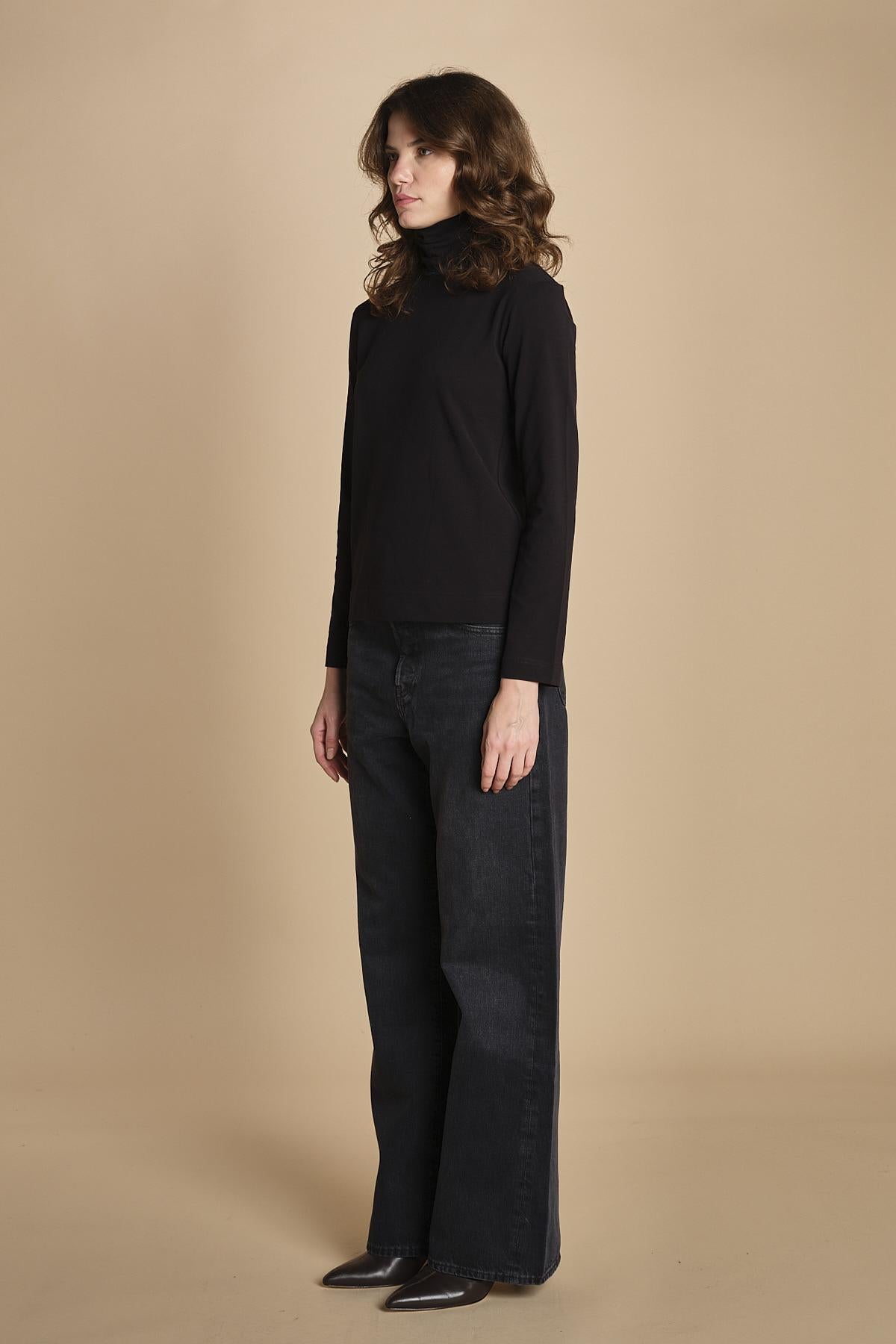 t-shirt manica lunga colto allto 3713 NERAS circolo 1901 