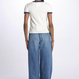 T-shirt bordino stampa THELILSINFULRINGER 81461-601 mother 